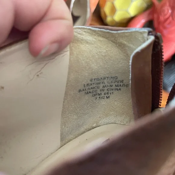 Anthropologie Suede “Carapace” Platform Wedge Ankle Booties - Picture 7 of 9